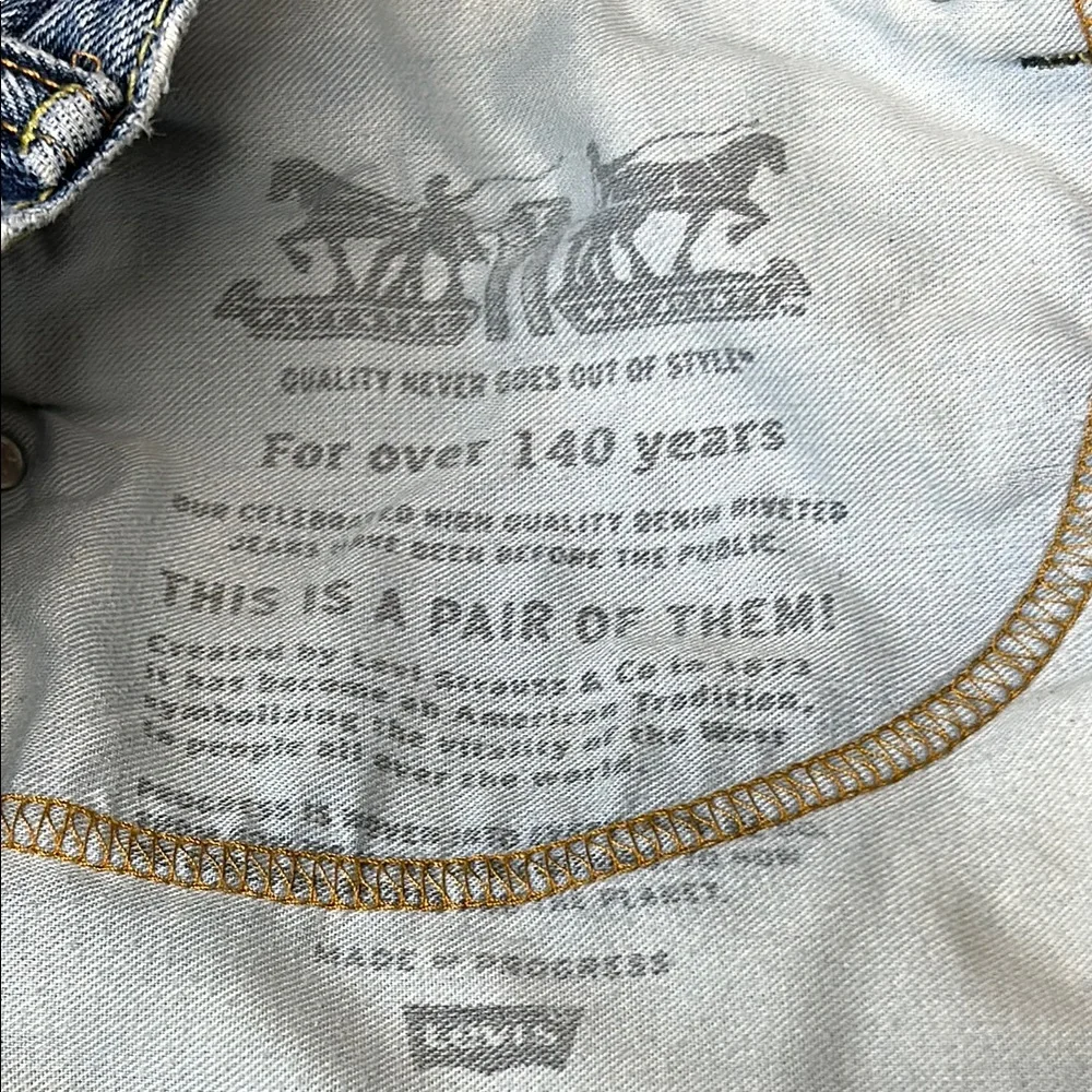 Levi 505 Blue Denim Jeans men’s‎ 36x32